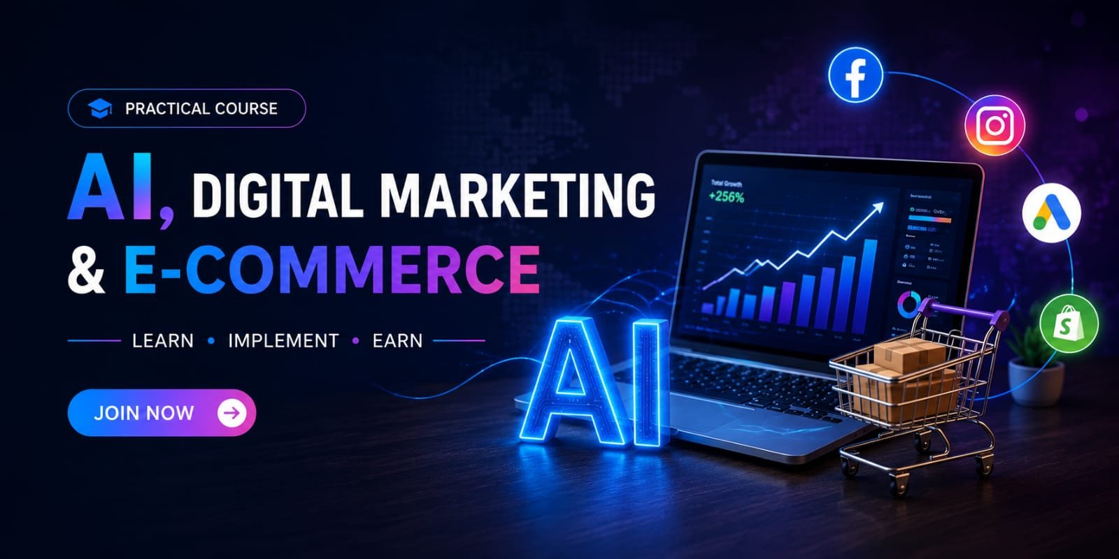 Digital Marketing + AI + E-commerce